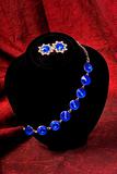Bracelet with blue gem