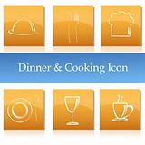 dinner and cooking icons