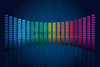 abstract music waves