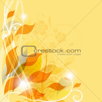 abstract floral card