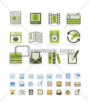 Media and information icons