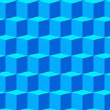 Abstract background with blue 3d cubes