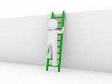 3d human ladder green