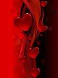 Black and red valentine,s day, background