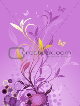  Abstract floral background 
