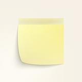 Yellow Sticky Note. EPS 8