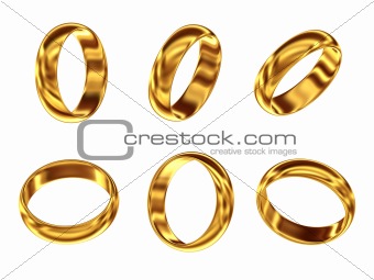 Set of golden ring