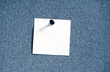 blank sheet paper on bulletin board