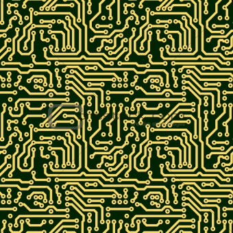 Abstract seamless texture - circuit board