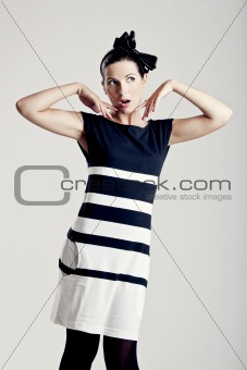 Fashion woman posing