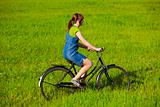 Riding a bicycle