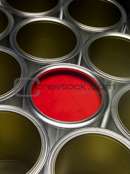 Red Paint can