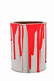 Paint Can with Red spill
