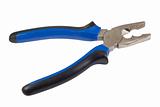 Open pliers with black/blue handle