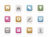 Sweet food and confectionery icons