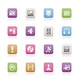 Media and household  equipment icons