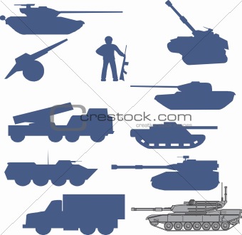 set tanks collection - vector