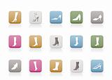 shoe and boot icons