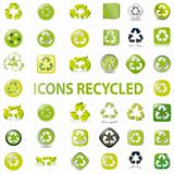 38 set recycle icons vector