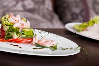 Fresh shrimp salad