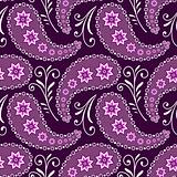 Seamless violet floral pattern