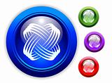 Universal Dynamic Icon Button Set of Four Different Colors.