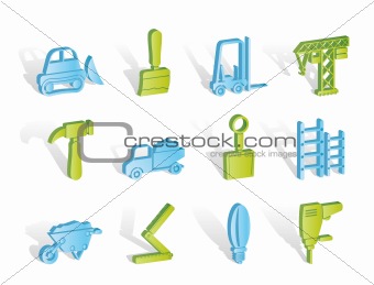 Building and Construction equipment icons