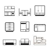 Furniture and furnishing icons