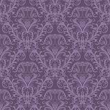 Seamless purple floral wallpaper