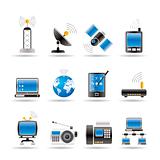 communication and technology icons