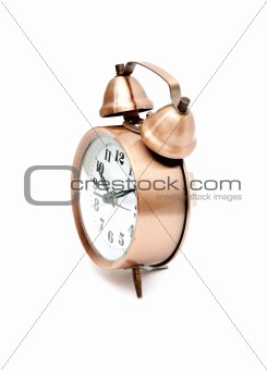 bronze vintage alarm clock