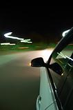 night drive with car in motion 