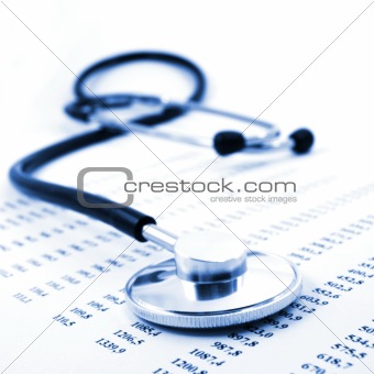 stethoscope and data