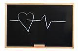 blackboard and heart