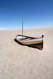 Boat in desert