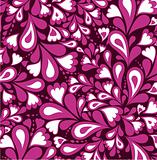 Background pink splash pattern and heart. Vector