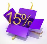 Fifteen Percent Discount Gift Box
