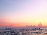 Boats on sunrise