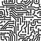 Seamless vector texture - circuit board
