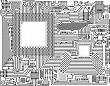 Vector circuit board - industrial background