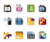 Mobile Phone, Computer and Internet Icons