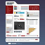 Website Web Design Elements Template