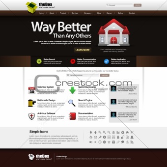 Website Web Design Elements Template