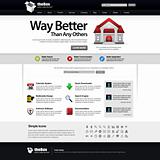 Website Web Design Elements White Template