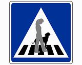 Traffic sign for dogs