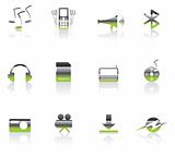 mobile phone  performance icons