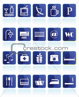Hotel and Motel  Icons
