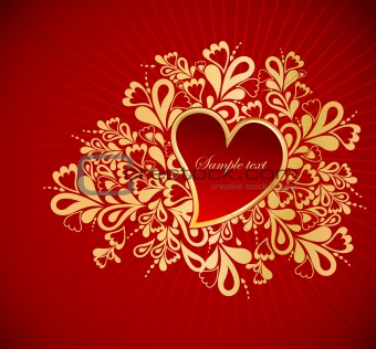 Heart To The St.Valentine. Vector