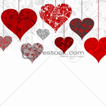 Valentines background, vector illustration