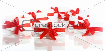 Gift envelope with awesome red bow